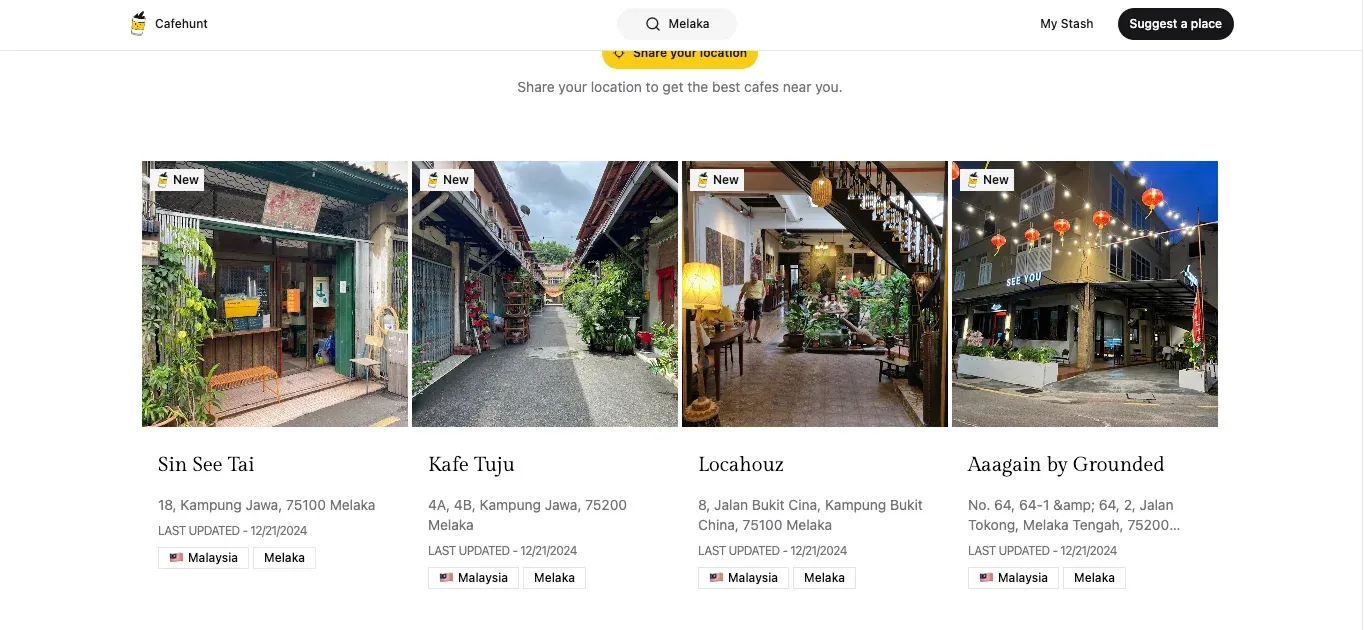 📣 New Feature Alert: Discover the Latest Cafes First!