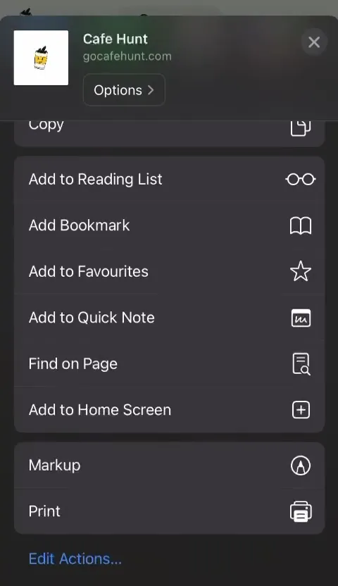 Save Cafehunt to your homepage !